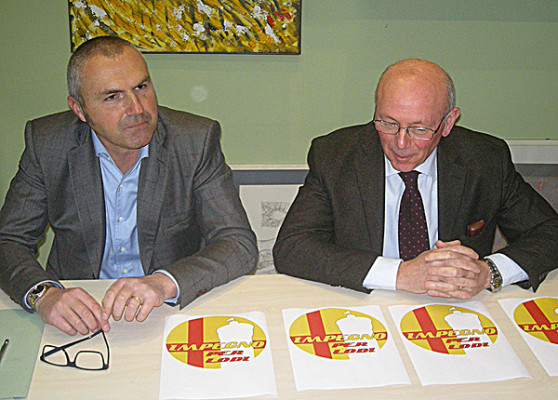 A sinistra l'assessore Sergio Tadi. A destra l'avvocato Giovanni Ghizzoni