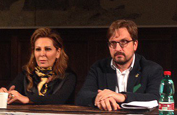 Gli onorevoli Daniela Santanché (FI) e Guido Guidesi (Lega Nord)