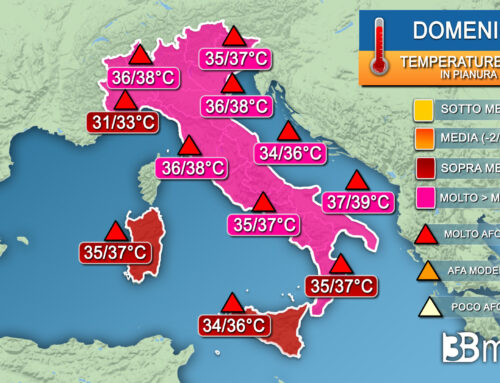 Nuova ondata di caldo sull’Italia, picchi sino a 37/39°C dal weekend